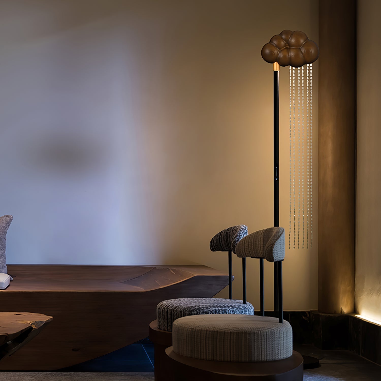 Orinyra Cloud-shaped Bronze Floor Lamp-Neutral Decor