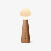 Mushio Wood Cloud Table Lamp-Neutral Decor