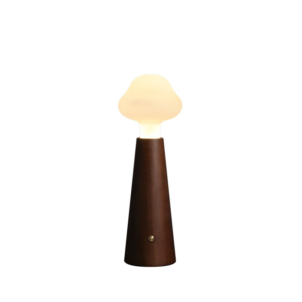 Mushio Wood Cloud Table Lamp-Neutral Decor