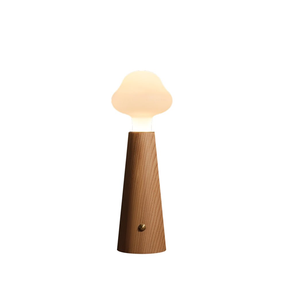 Mushio Wood Cloud Table Lamp-Neutral Decor
