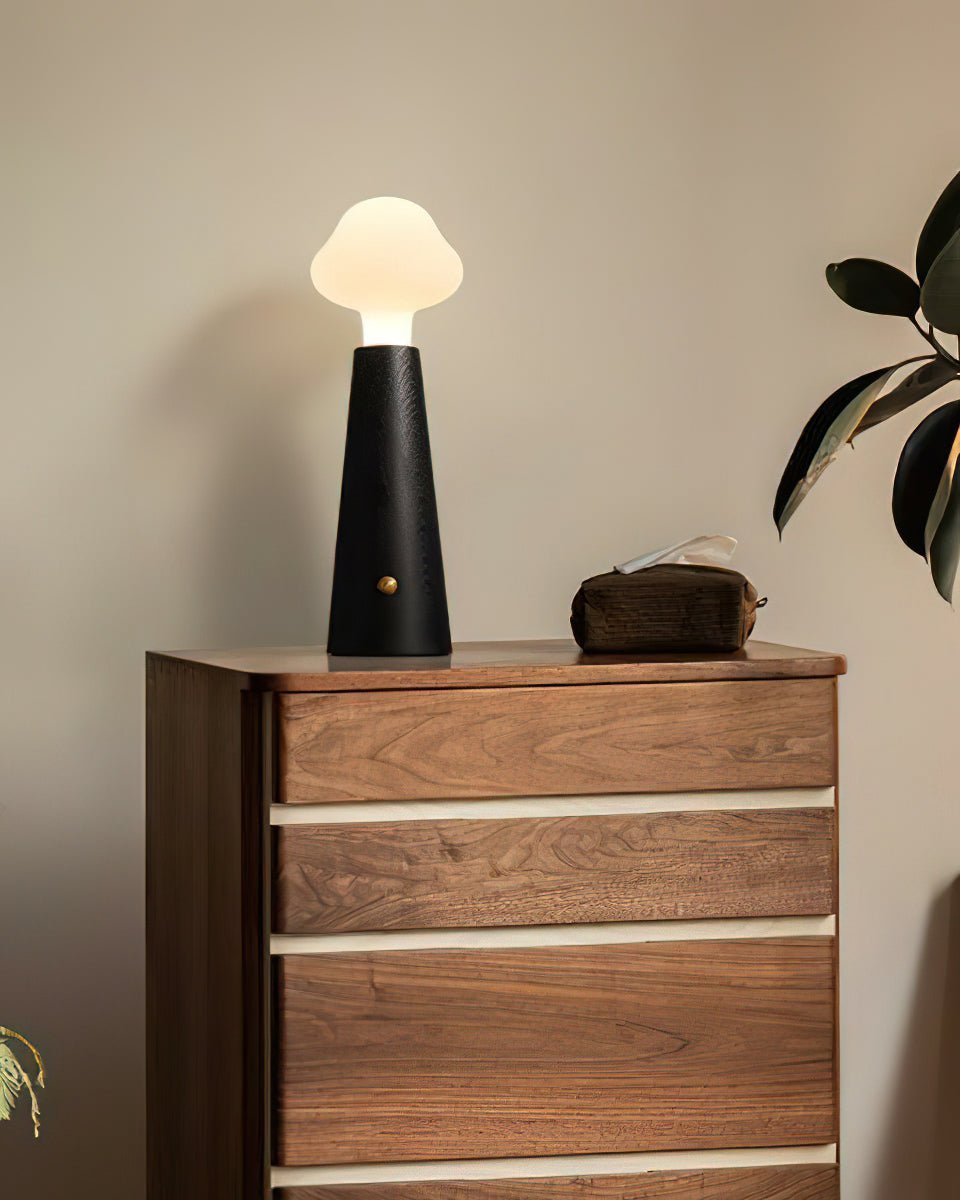 Mushio Wood Cloud Table Lamp-Neutral Decor
