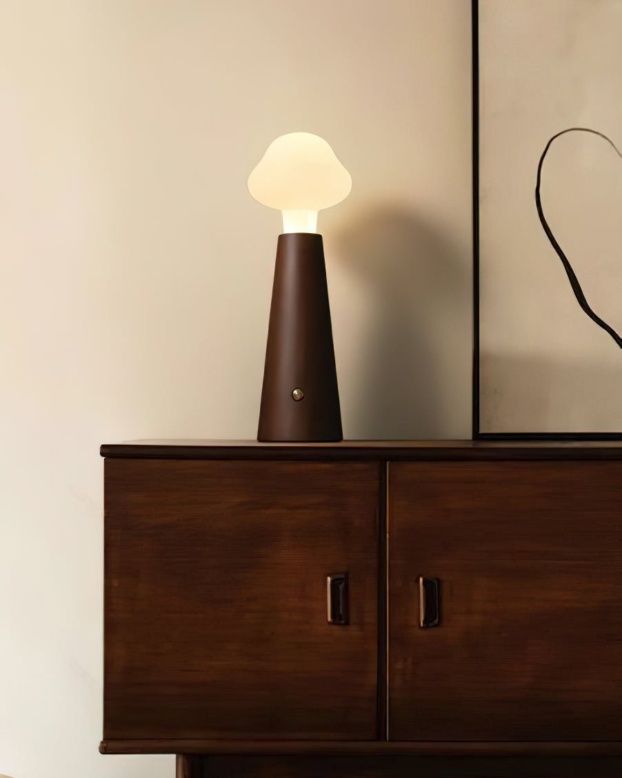Mushio Wood Cloud Table Lamp-Neutral Decor