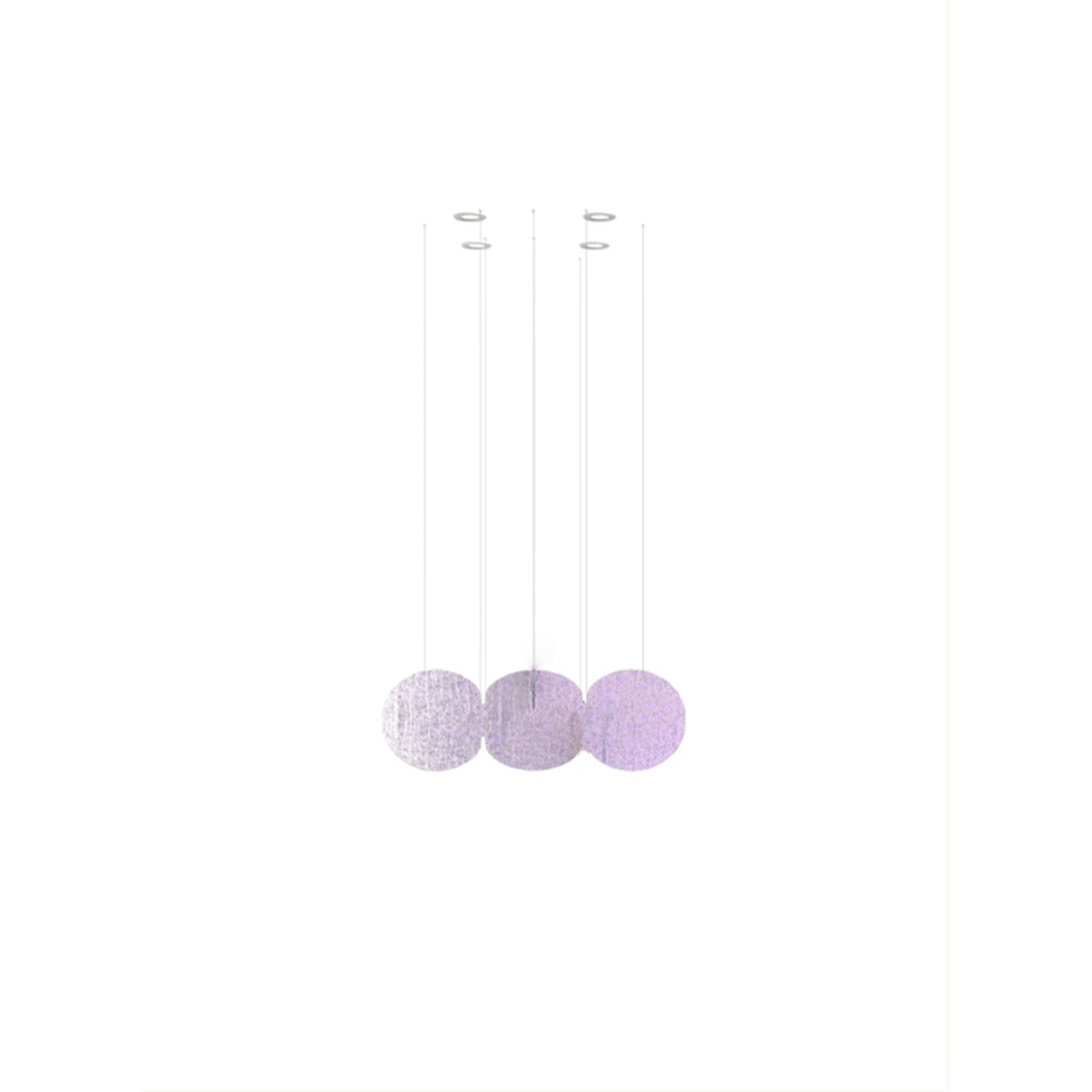 Clouds Iridescent Disc Chandelier-Neutral Decor