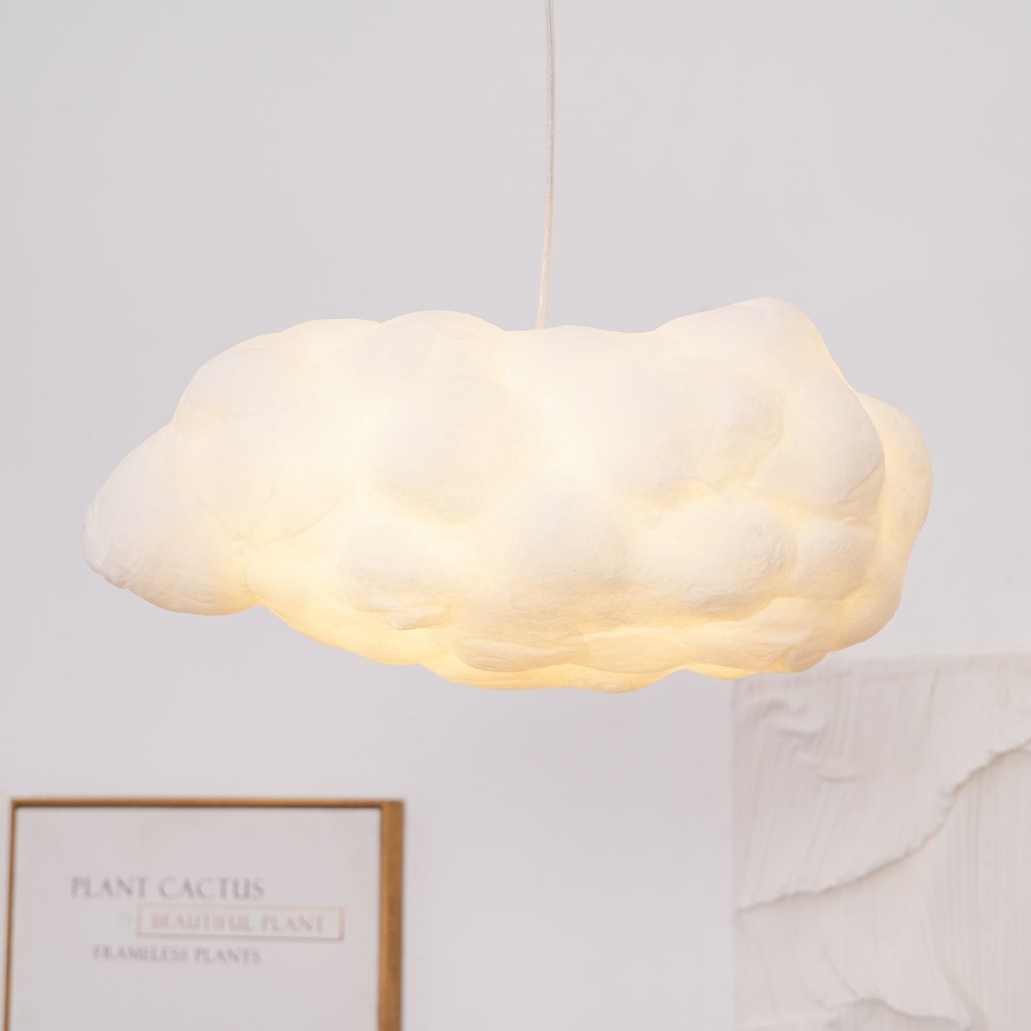 Nively Fiber Silk Pendant Light-Neutral Decor