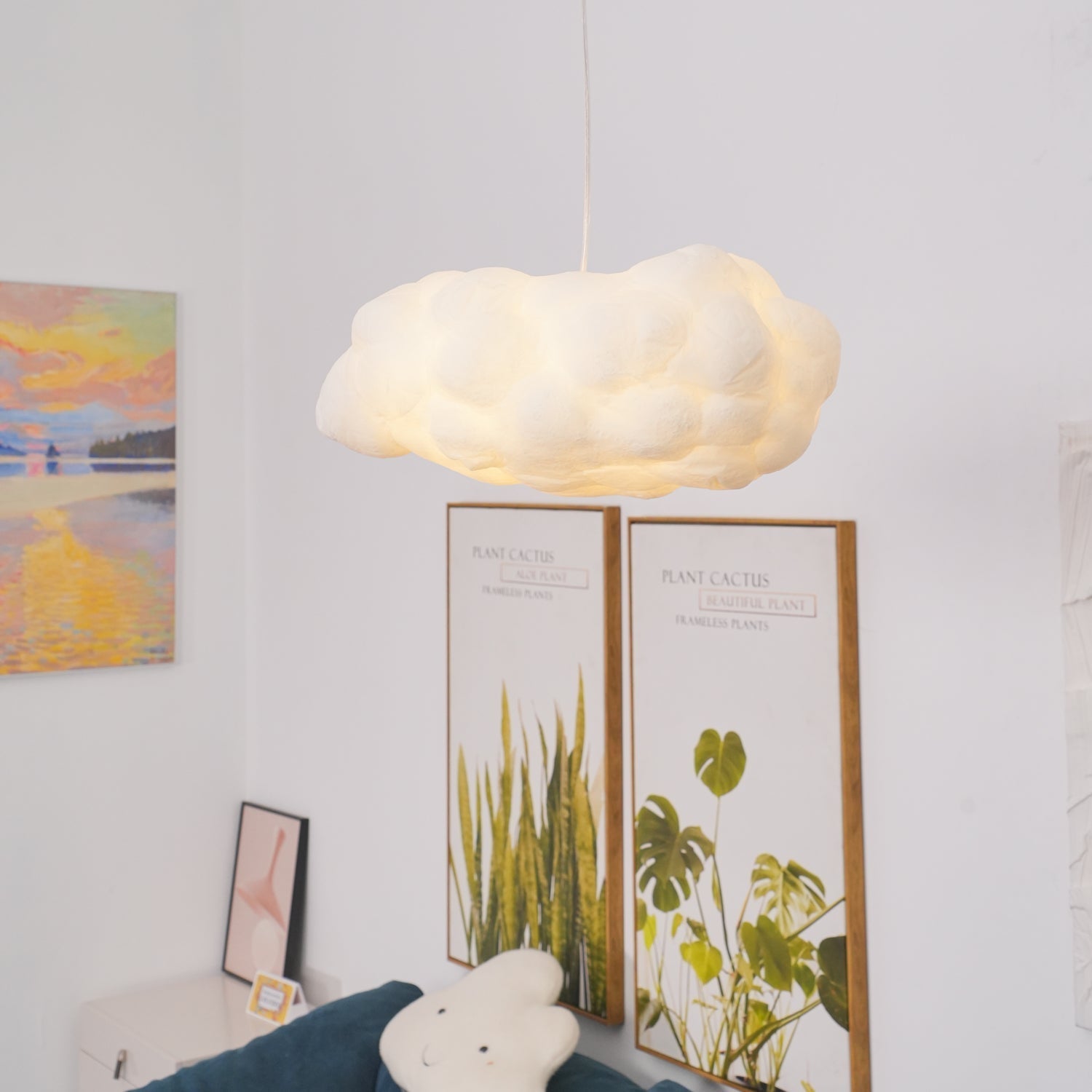 Nively Fiber Silk Pendant Light-Neutral Decor