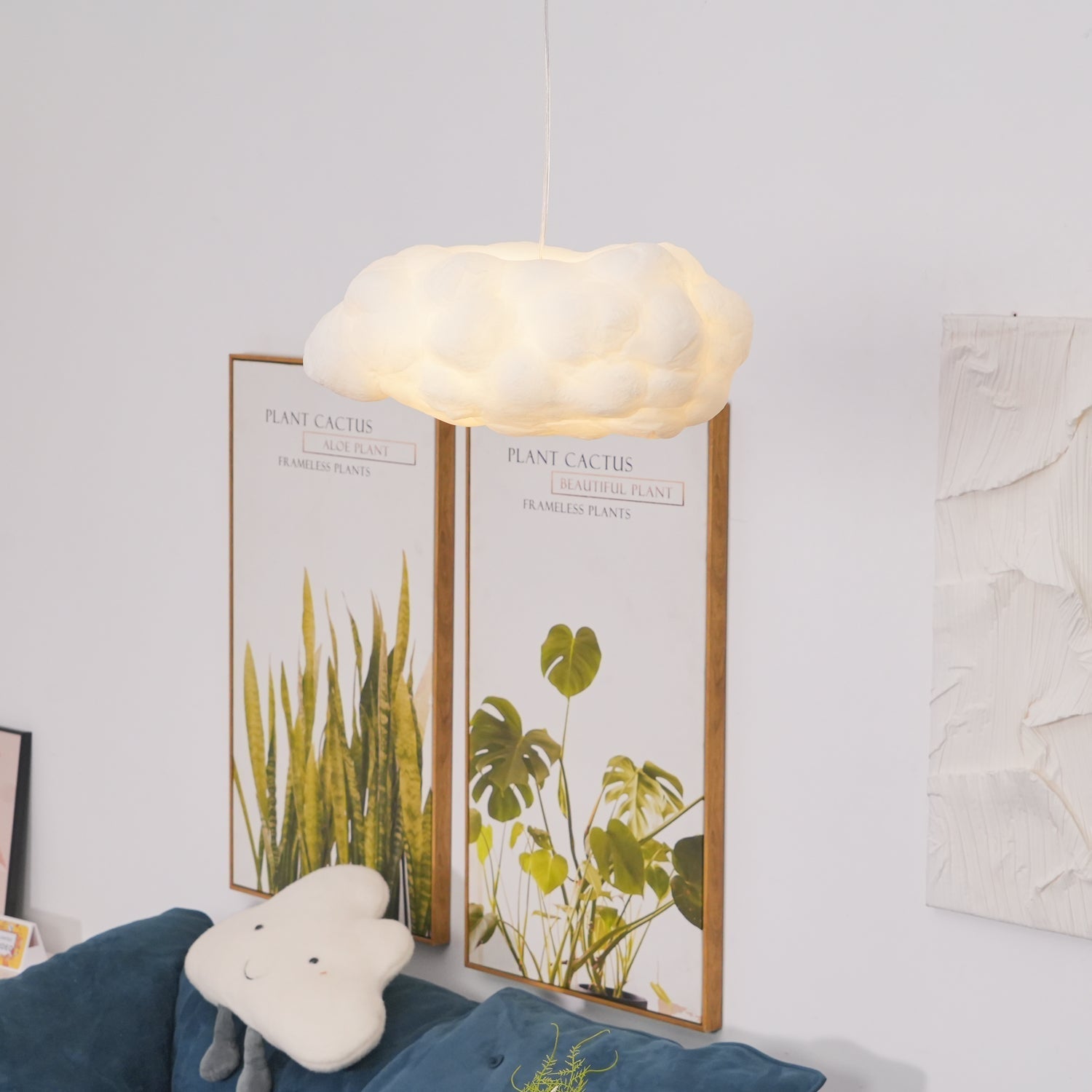 Nively Fiber Silk Pendant Light-Neutral Decor