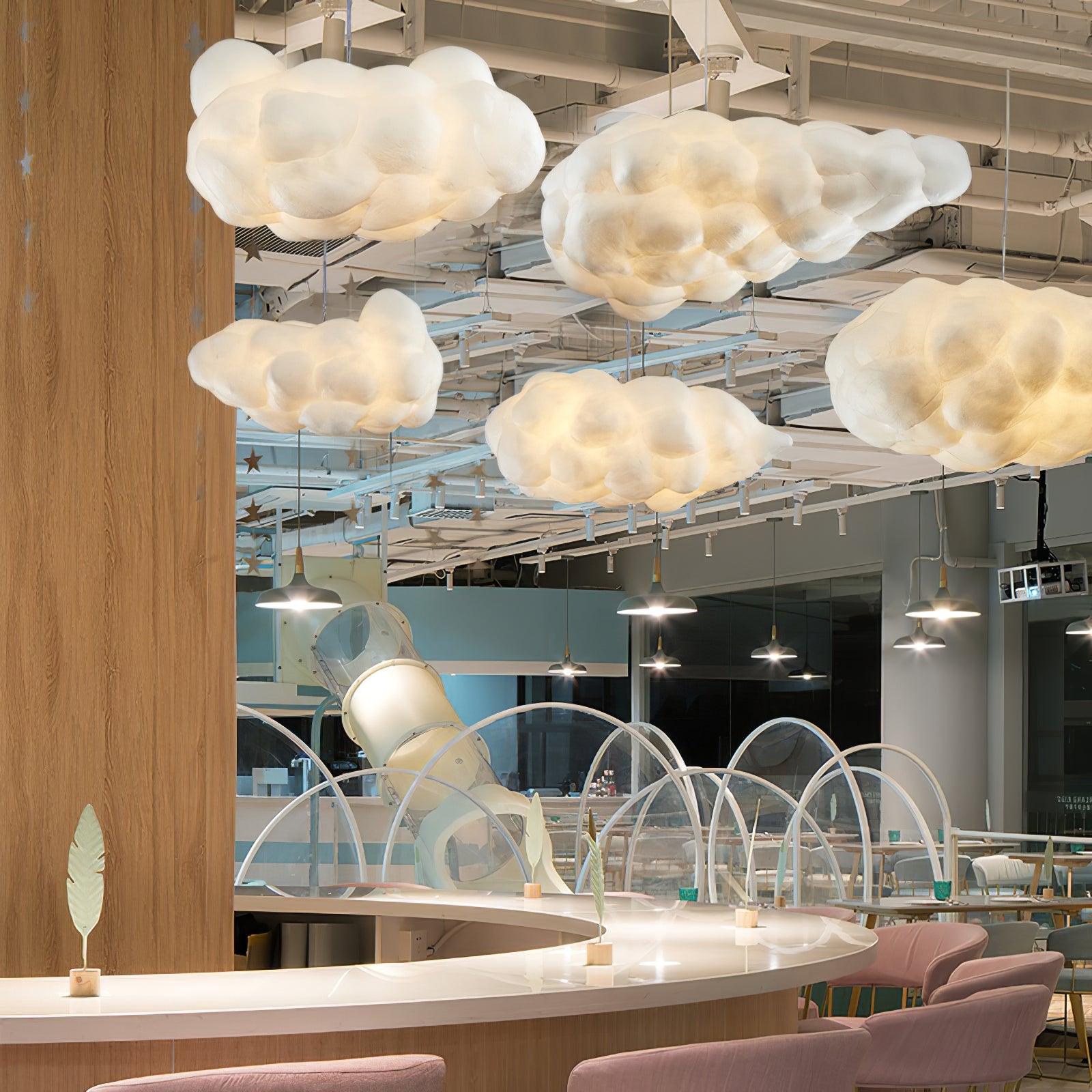 Nively Fiber Silk Pendant Light-Neutral Decor
