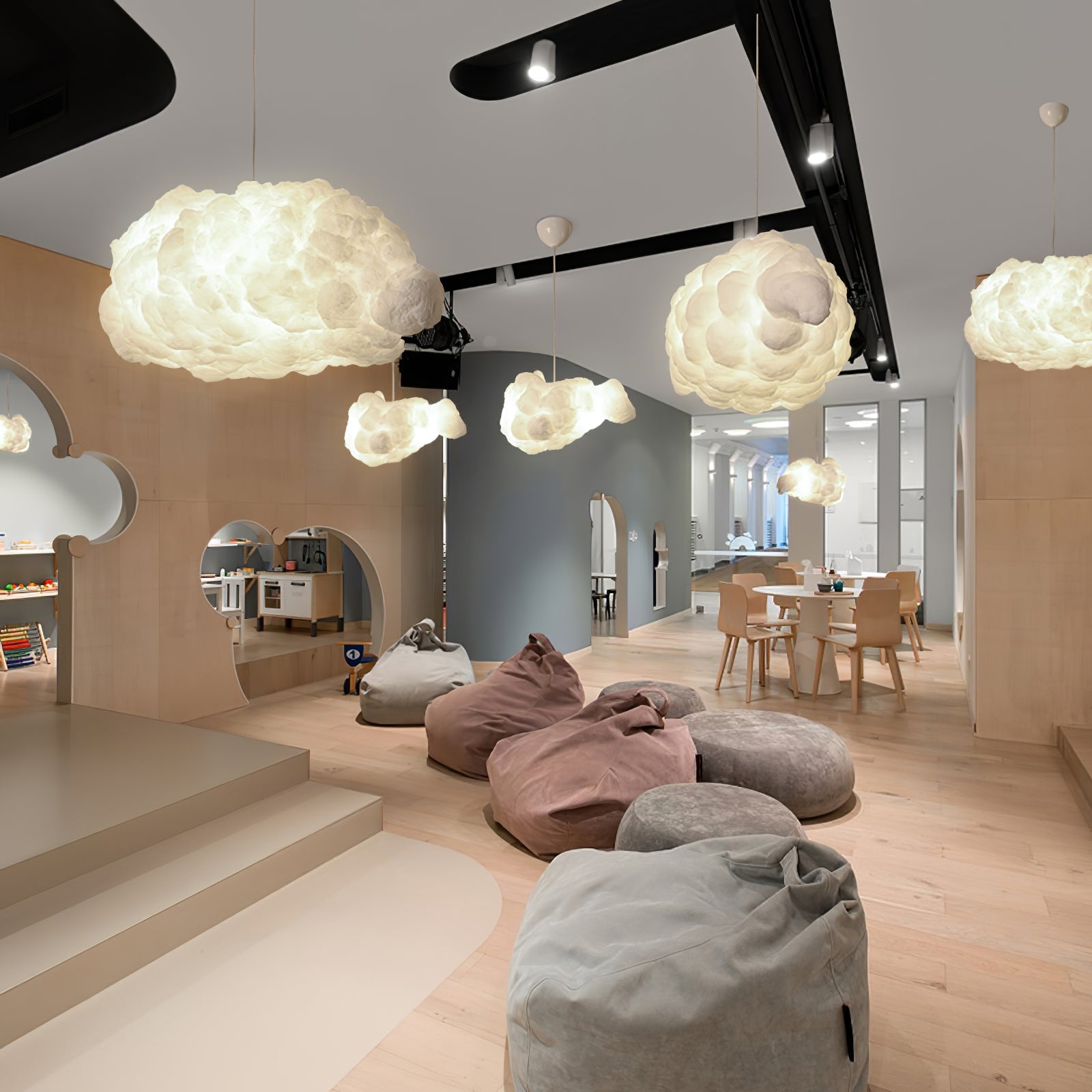 Nively Fiber Silk Pendant Light-Neutral Decor