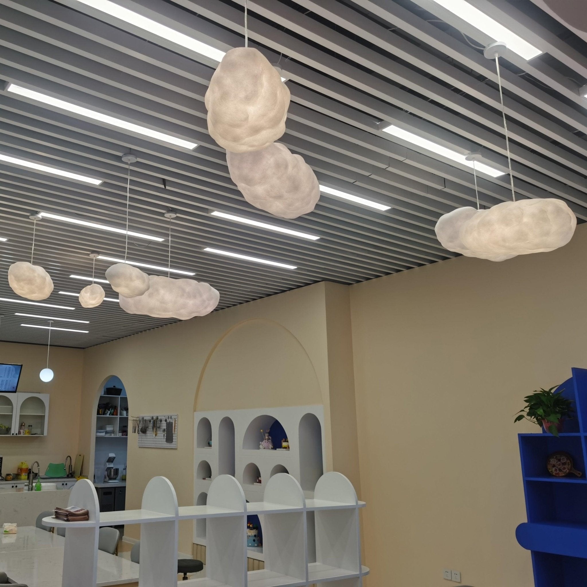 Nively Fiber Silk Pendant Light-Neutral Decor
