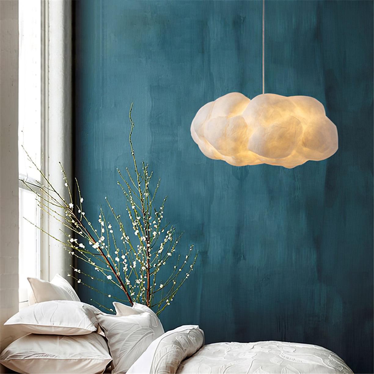 Nively Fiber Silk Pendant Light-Neutral Decor