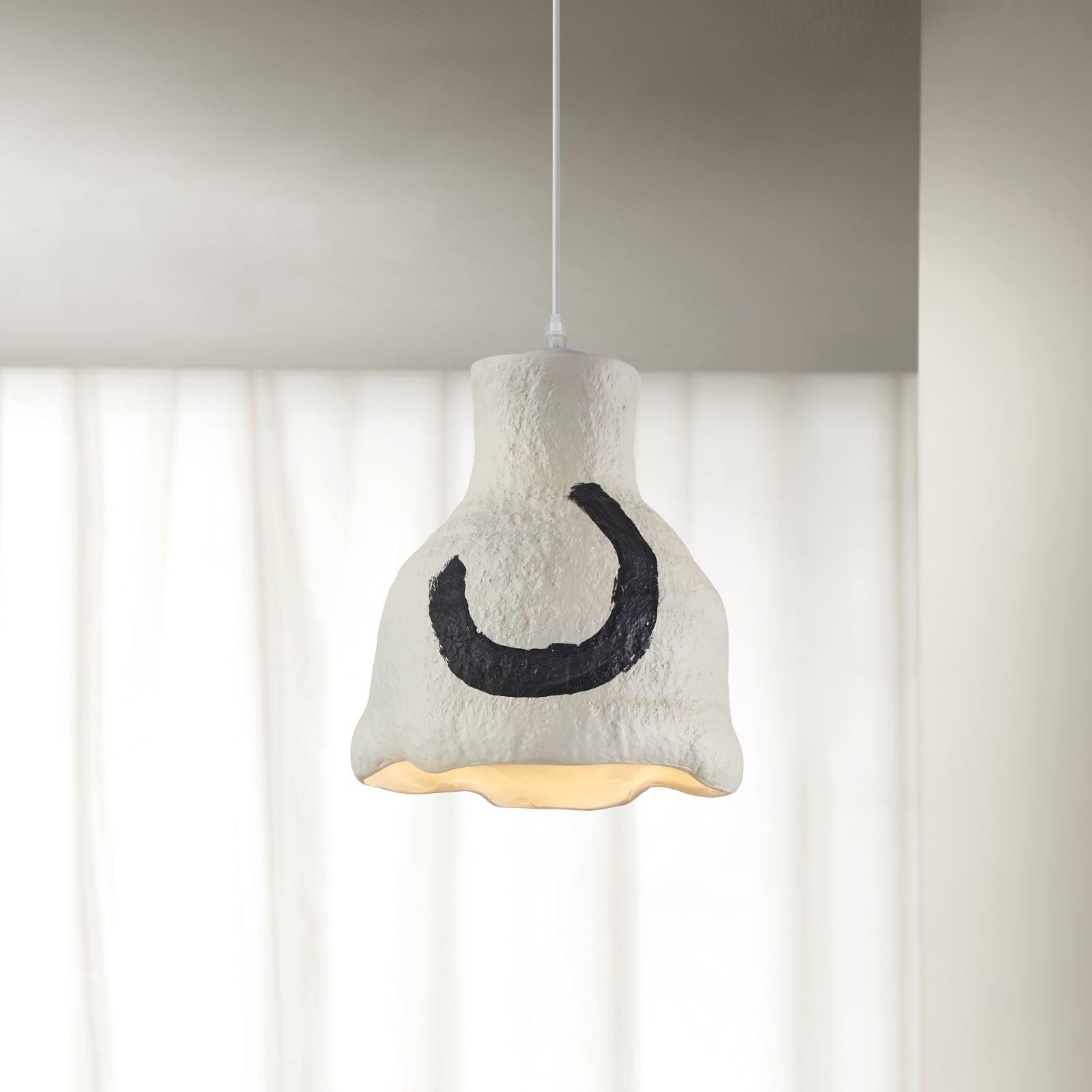 Terra Rustic Resin Pendant Lamp-Neutral Decor