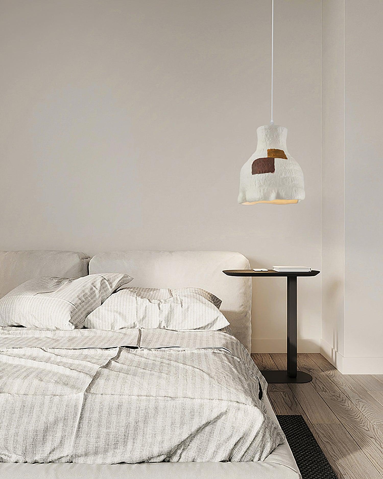 Terra Rustic Resin Pendant Lamp-Neutral Decor