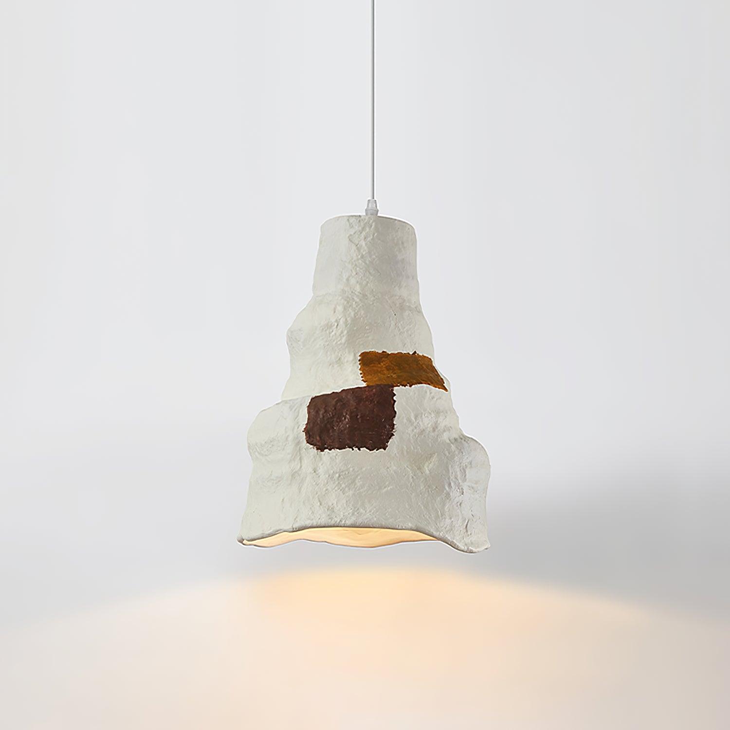 Terra Rustic Resin Pendant Lamp-Neutral Decor