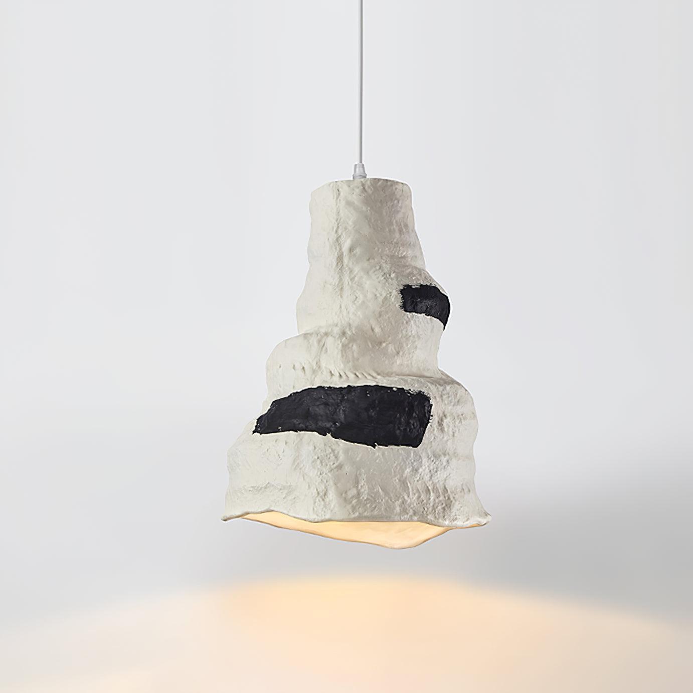Terra Rustic Resin Pendant Lamp-Neutral Decor