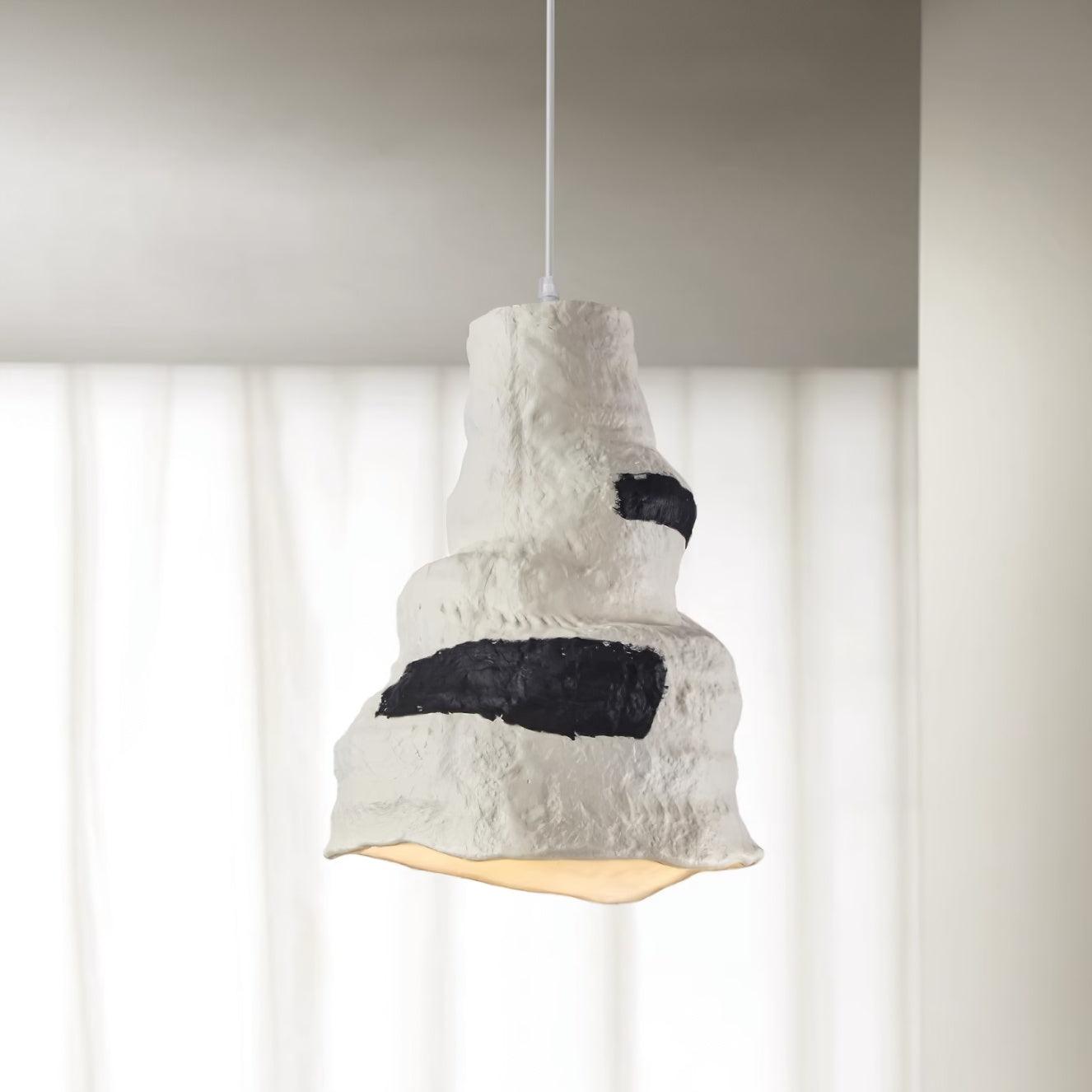 Terra Rustic Resin Pendant Lamp-Neutral Decor