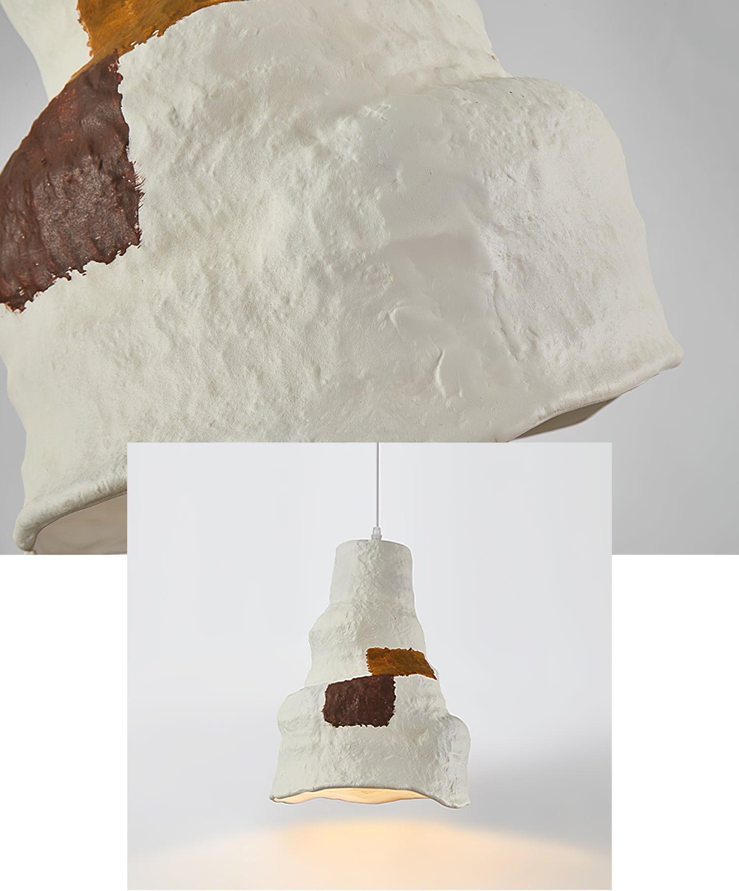 Terra Rustic Resin Pendant Lamp-Neutral Decor
