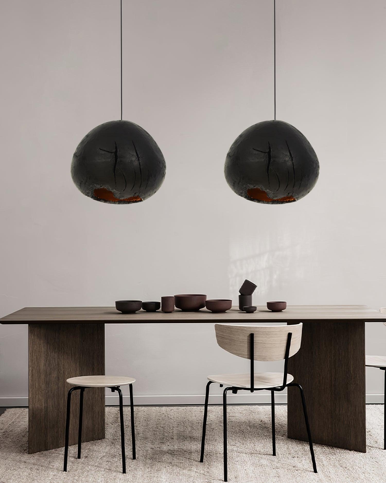 Casolira Wabi-Sabi Resin Pendant Light-Neutral Decor
