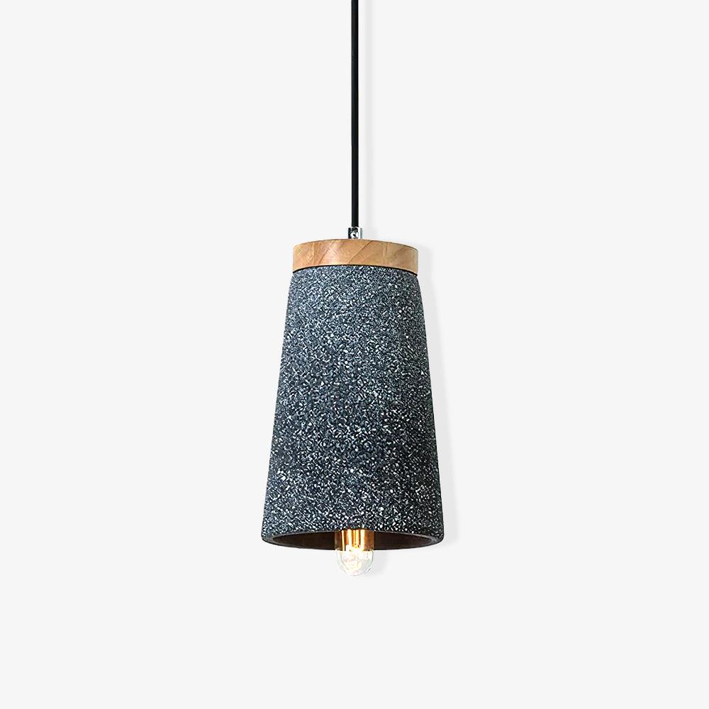 Niroxen Wood Cement Pendant Light-Neutral Decor