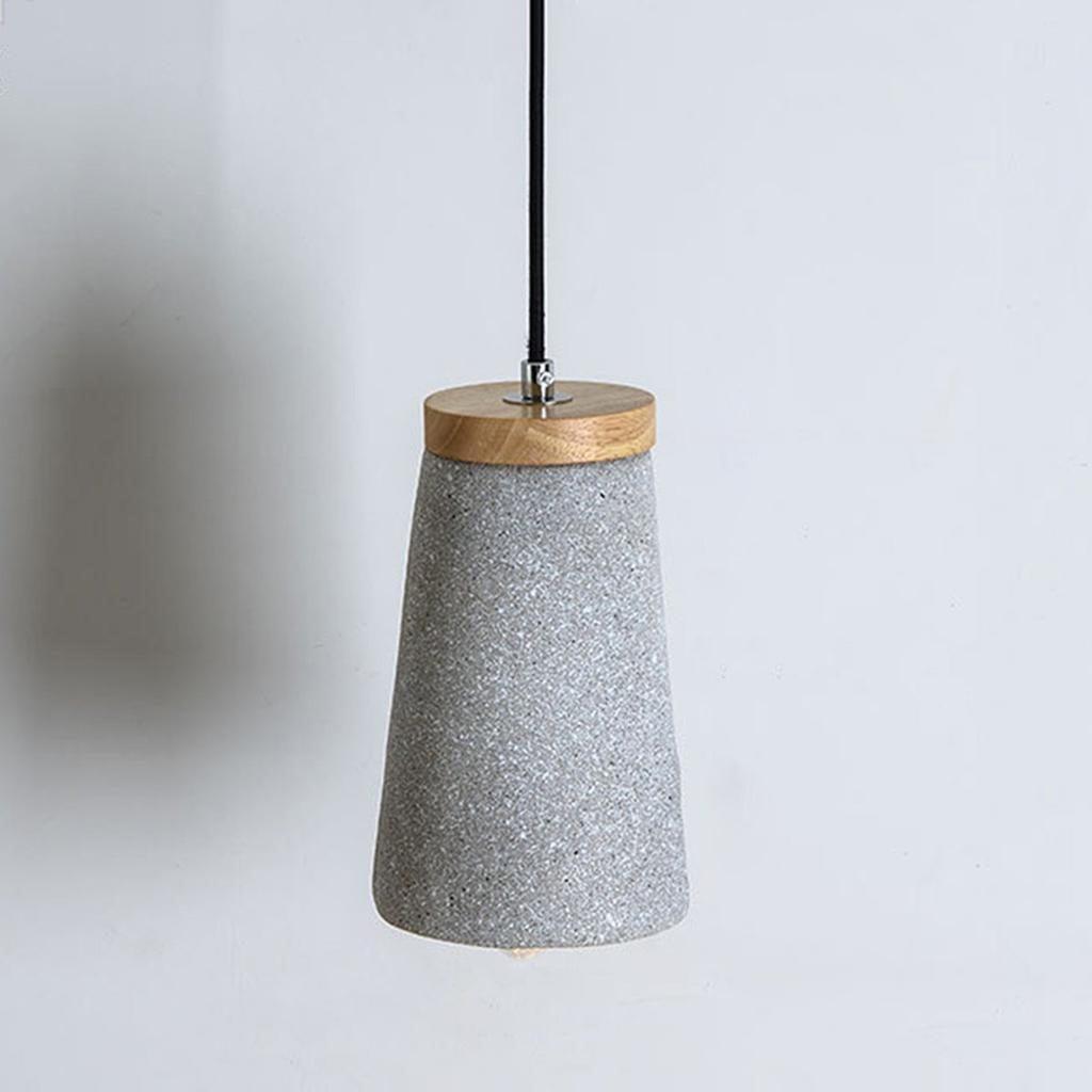 Niroxen Wood Cement Pendant Light-Neutral Decor