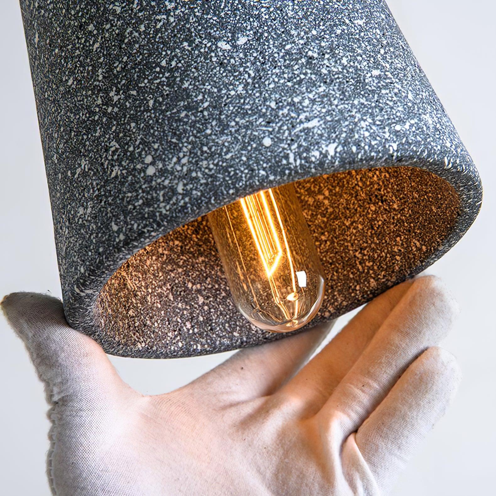 Niroxen Wood Cement Pendant Light-Neutral Decor