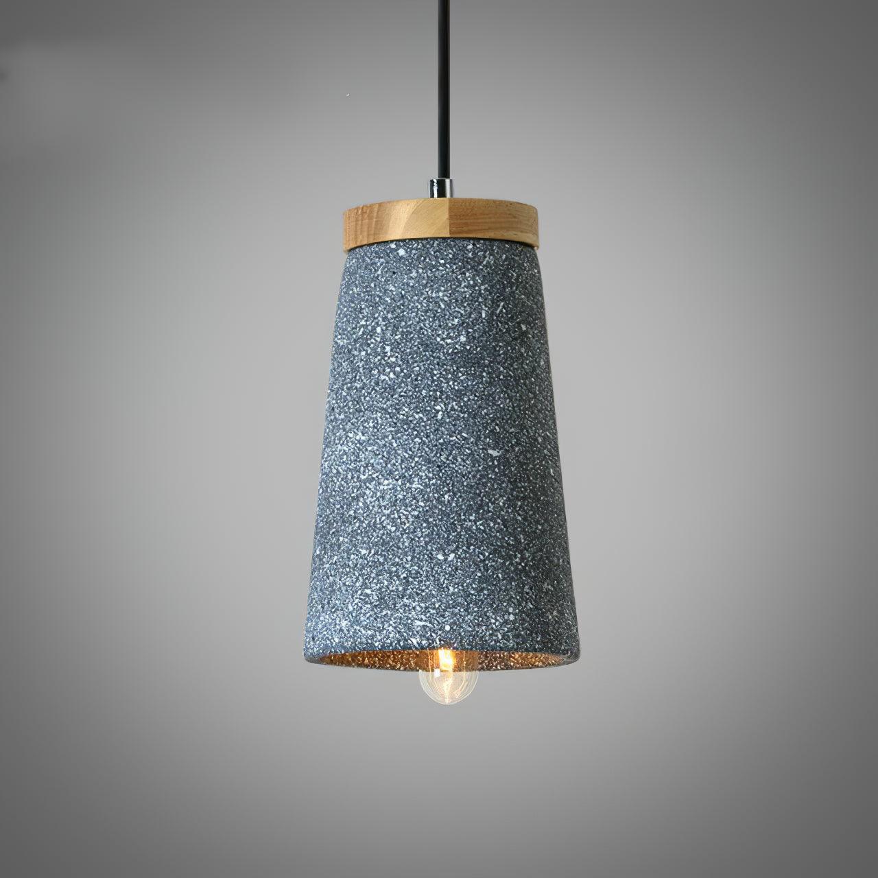 Niroxen Wood Cement Pendant Light-Neutral Decor