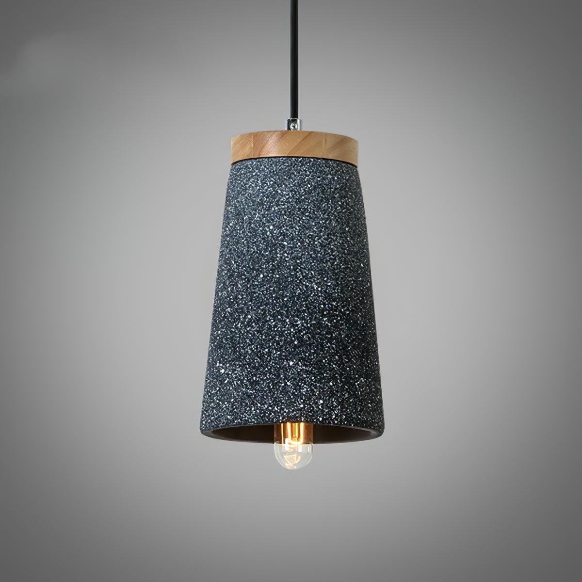 Niroxen Wood Cement Pendant Light-Neutral Decor