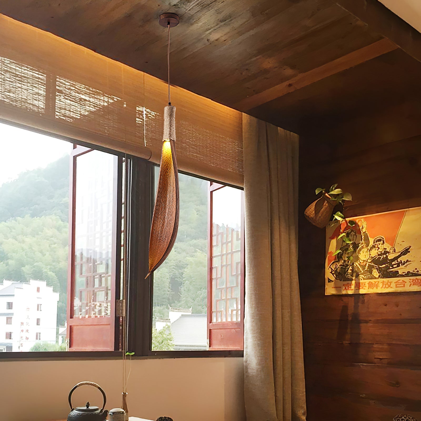 Brynn Natural Pendant Lamp-Neutral Decor