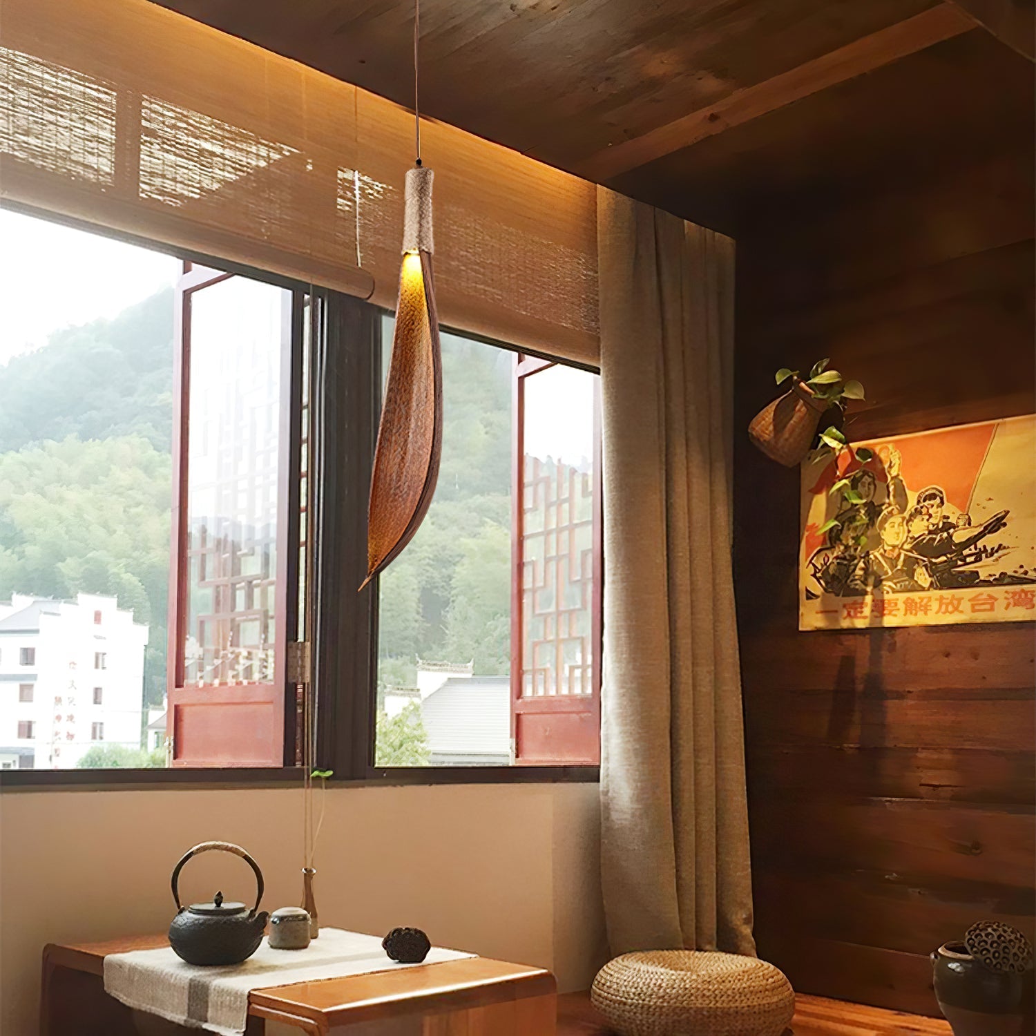 Brynn Natural Pendant Lamp-Neutral Decor