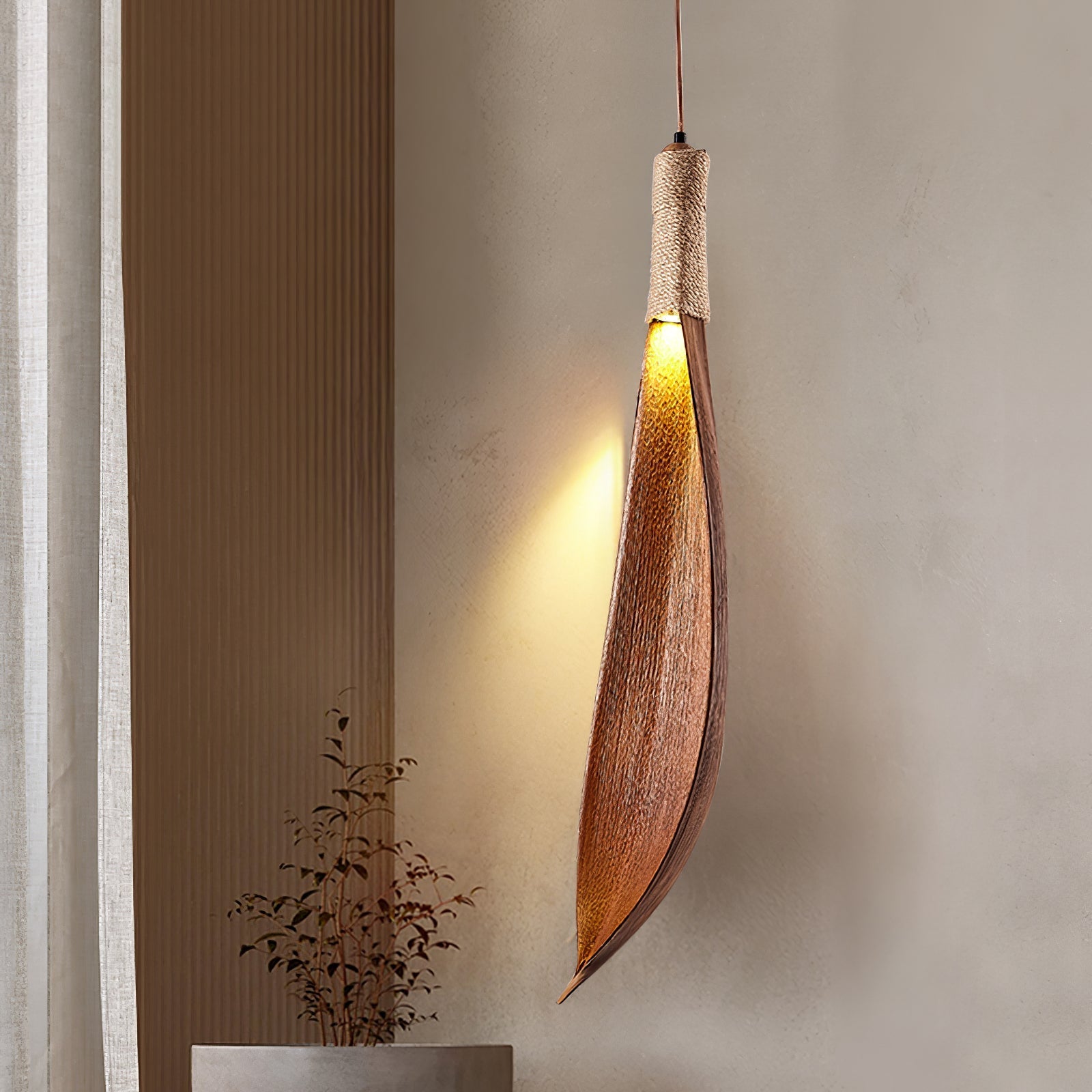 Brynn Natural Pendant Lamp-Neutral Decor