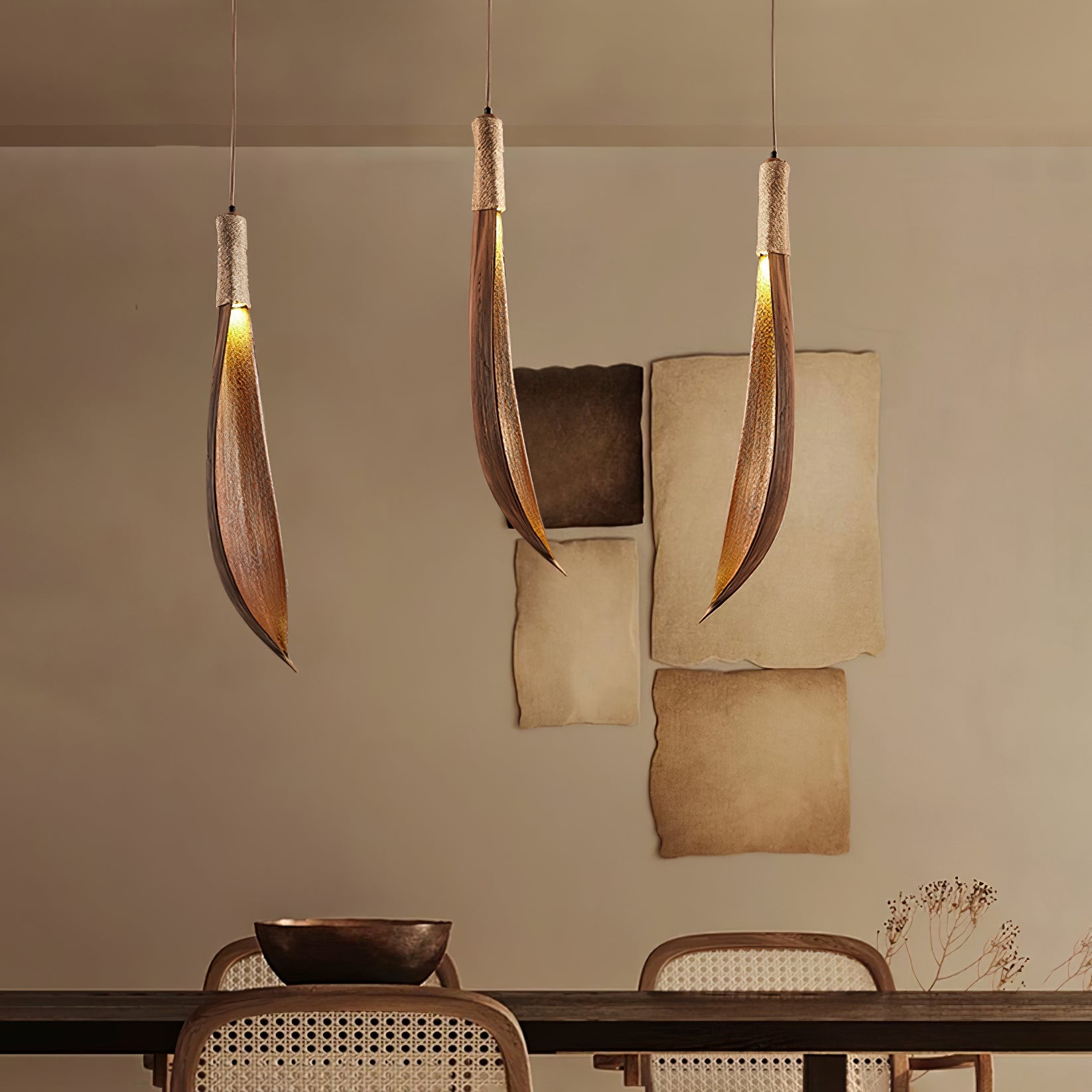 Brynn Natural Pendant Lamp-Neutral Decor