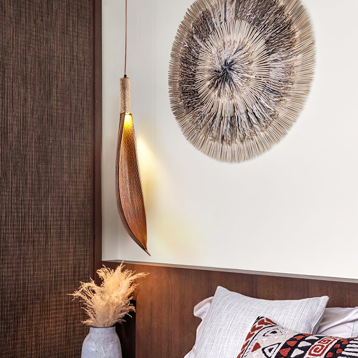 Brynn Natural Pendant Lamp-Neutral Decor