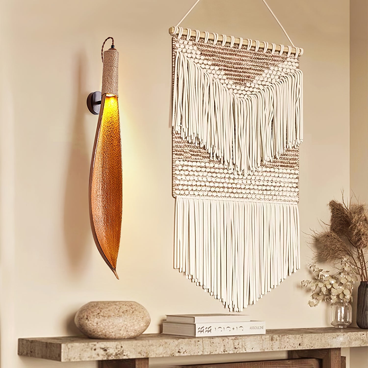 Camarila Individual Creativity Leaf Sconce Wall lamp-Neutral Decor