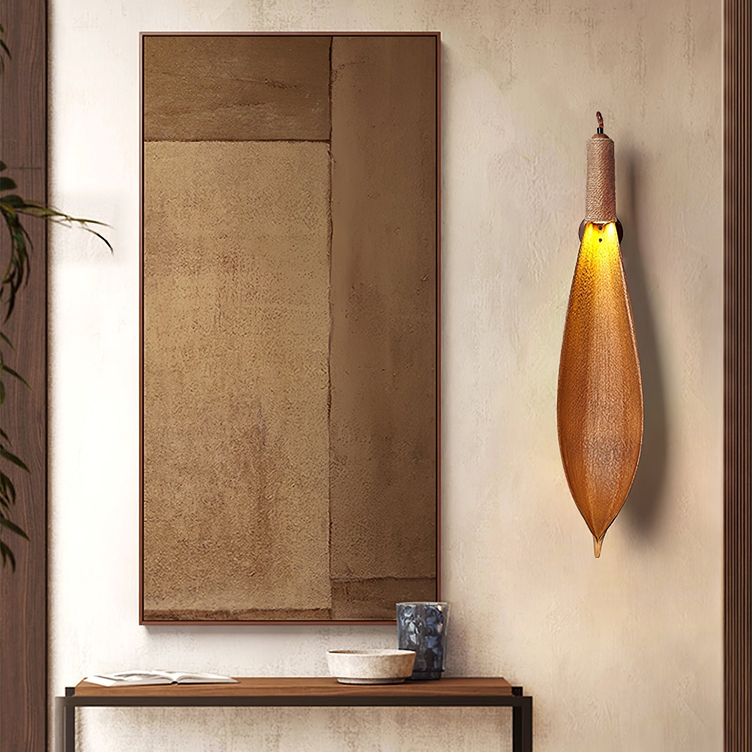 Camarila Individual Creativity Leaf Sconce Wall lamp-Neutral Decor
