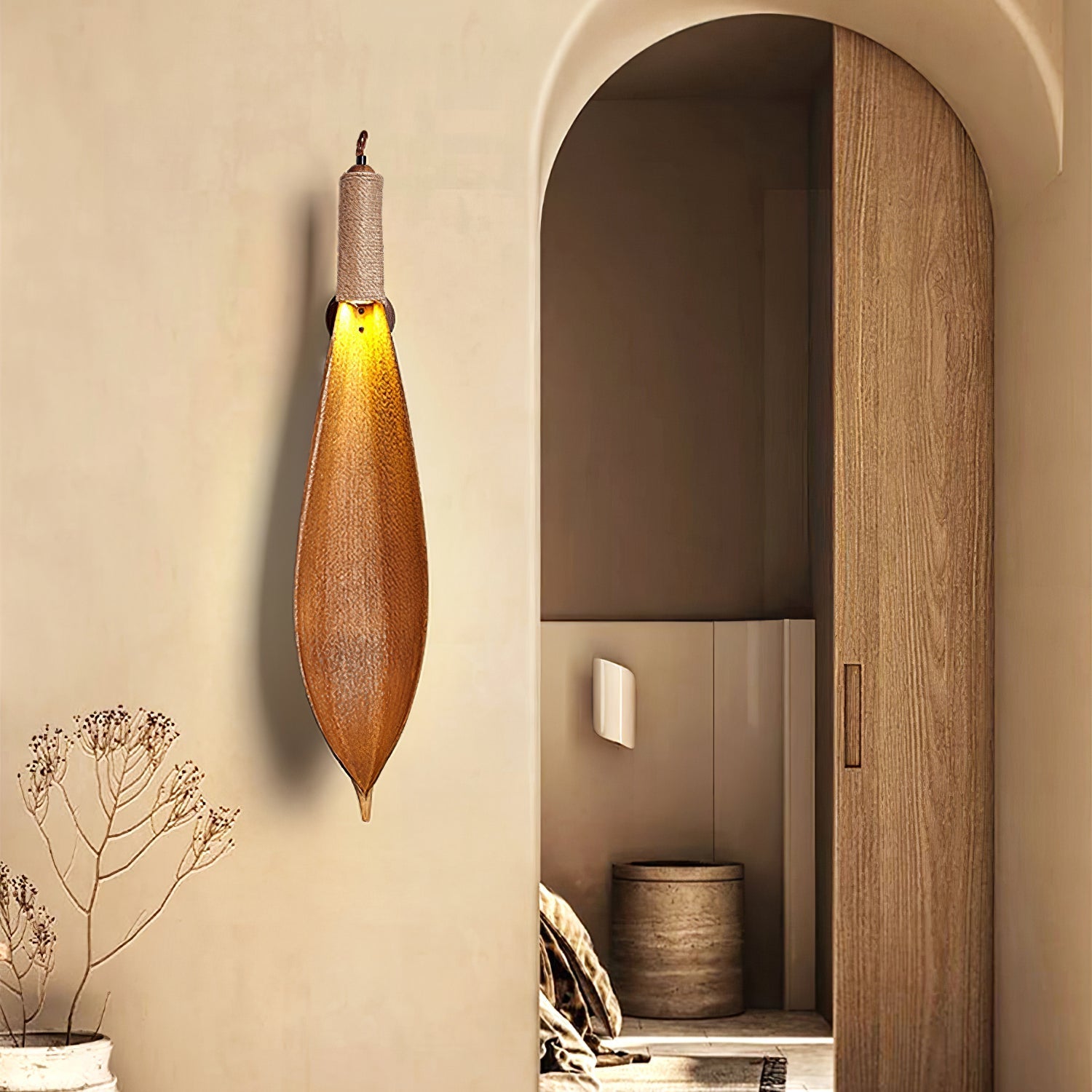 Camarila Individual Creativity Leaf Sconce Wall lamp-Neutral Decor