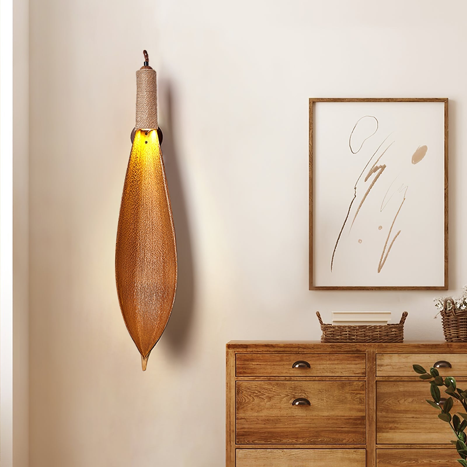 Camarila Individual Creativity Leaf Sconce Wall lamp-Neutral Decor