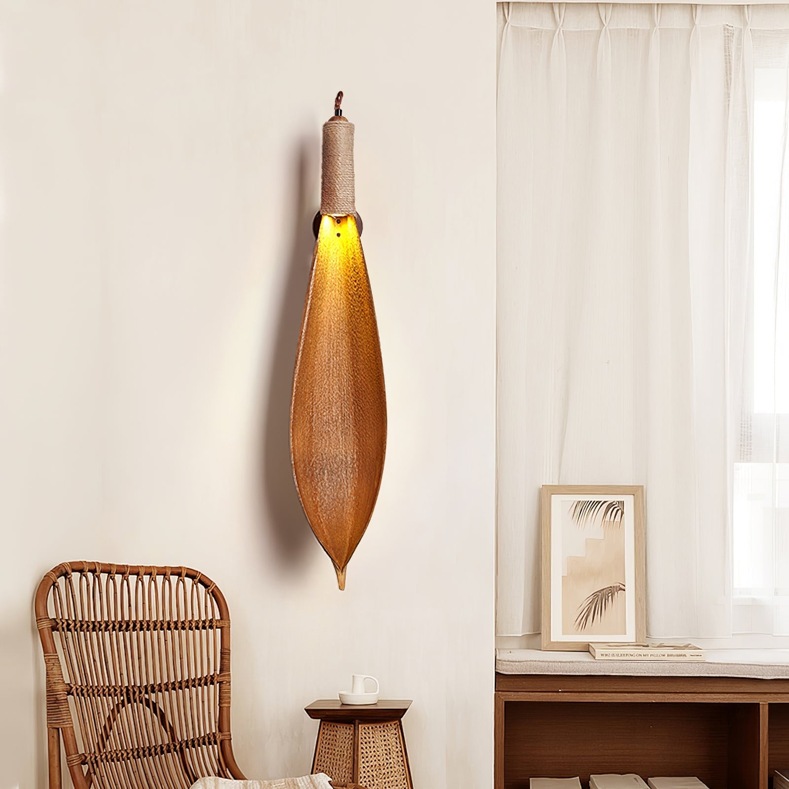 Camarila Individual Creativity Leaf Sconce Wall lamp-Neutral Decor