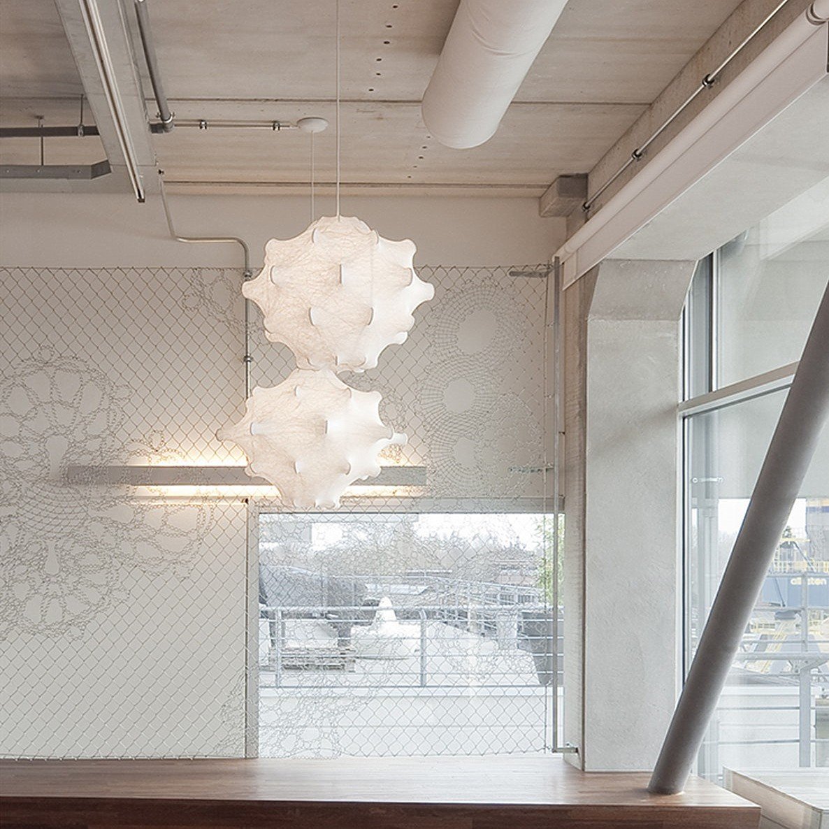 Soti Contemporary Silk Pendant Lamp-Neutral Decor