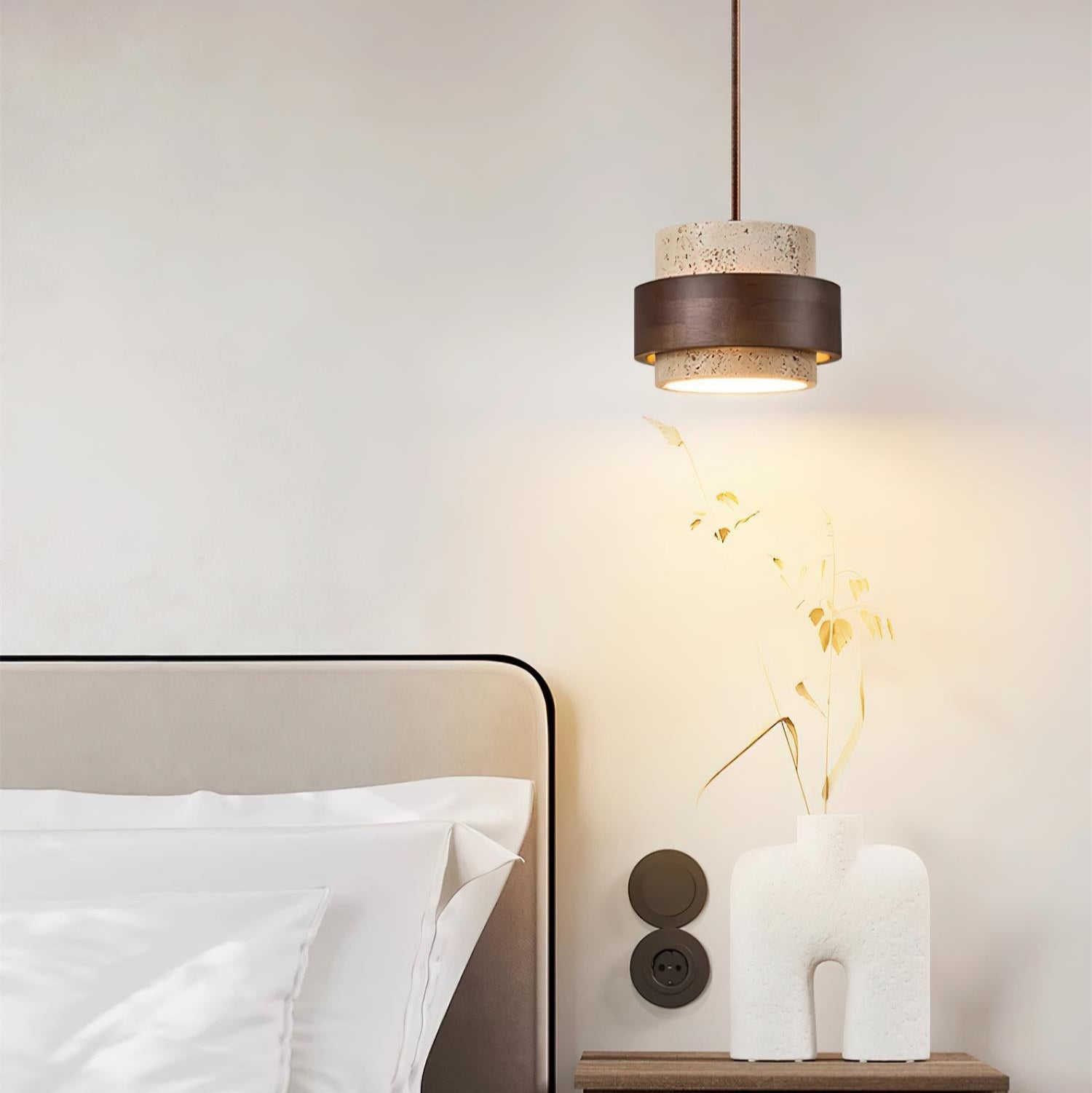 Perra Pendant Light Travertine