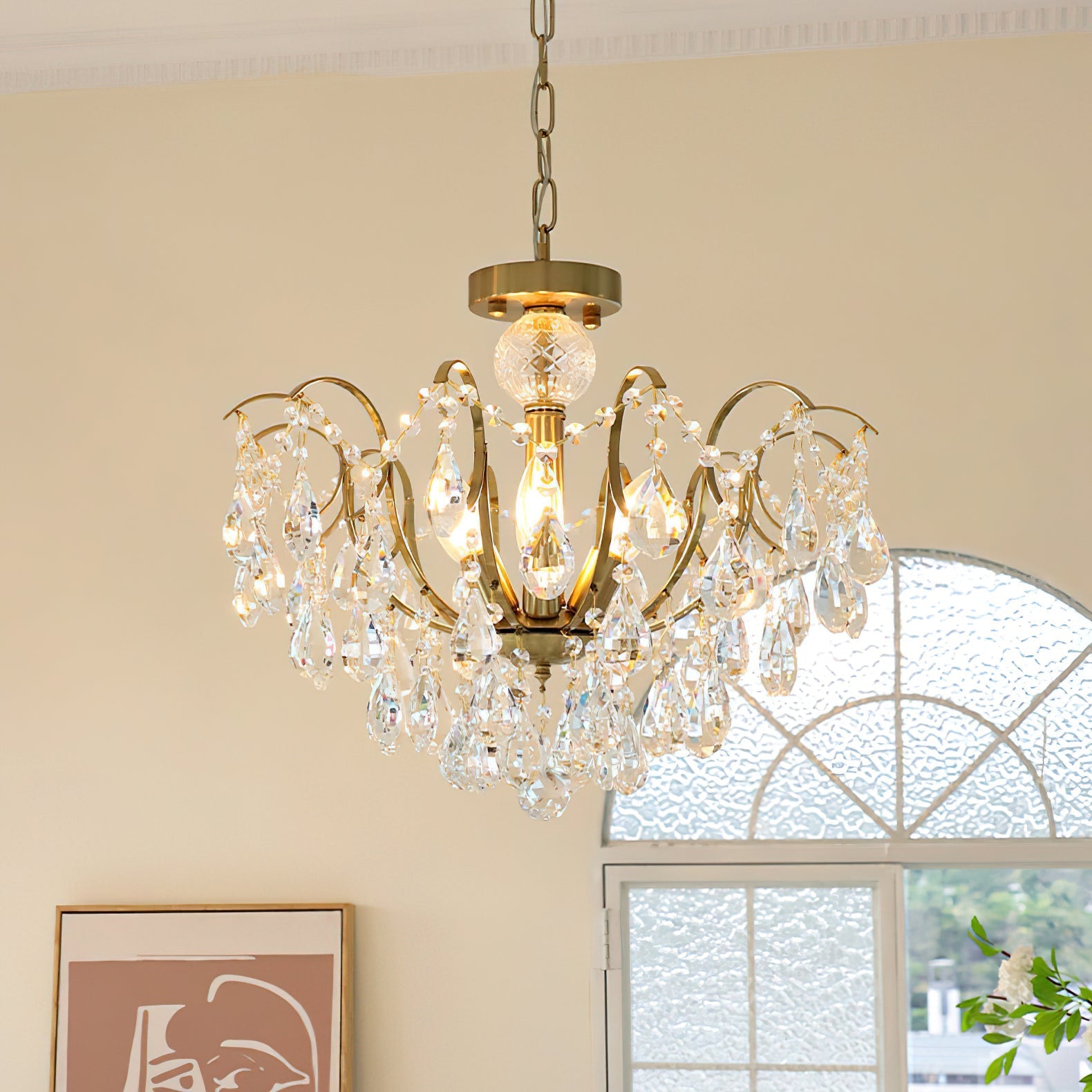 The large 25.6-inch Colette Chandelier.