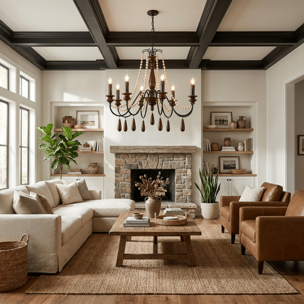 Collana French Country Chandelier-Neutral Decor