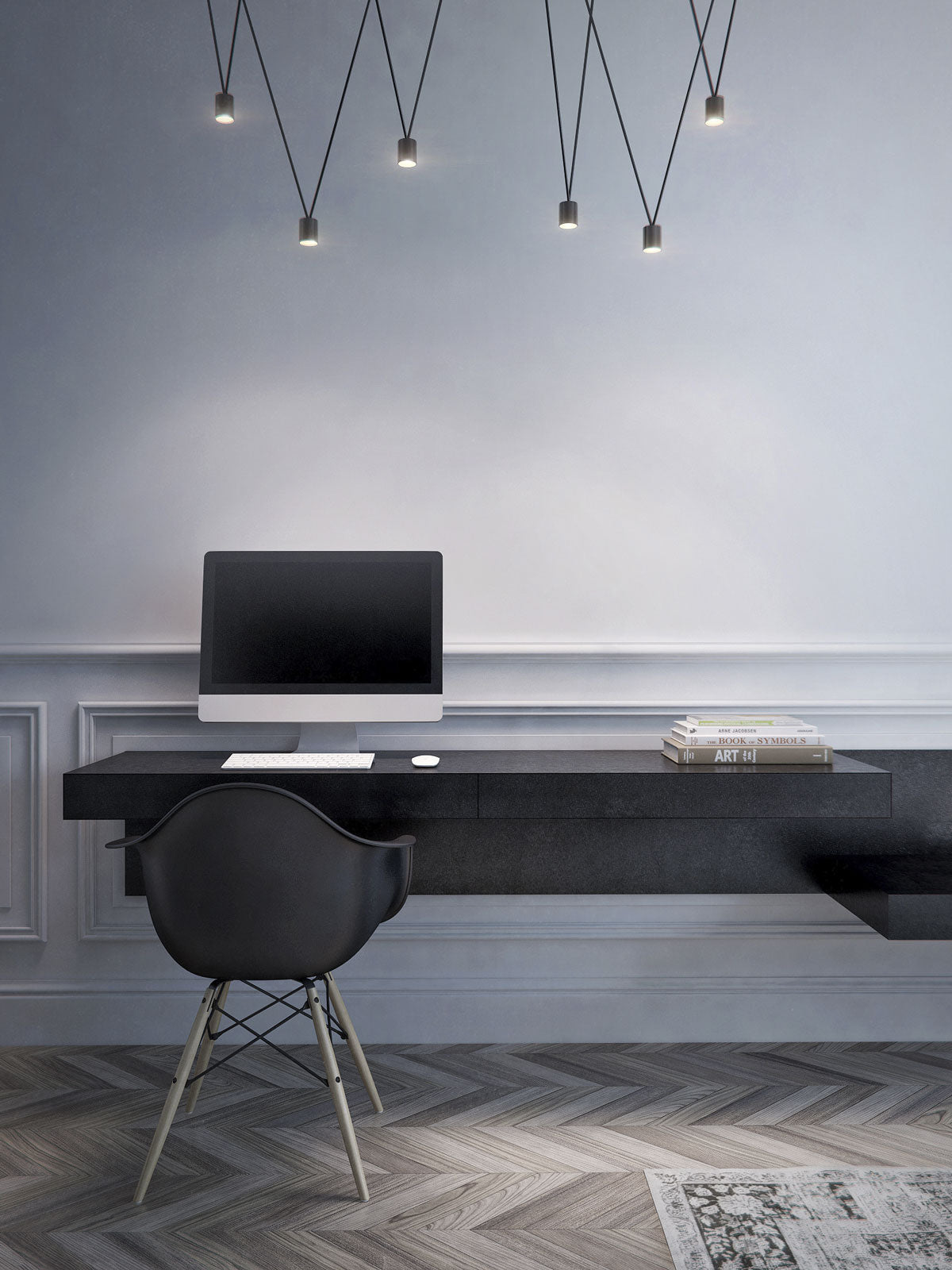 Lustra Pendant Lamp Collection Slim Cable Lines-Neutral Decor