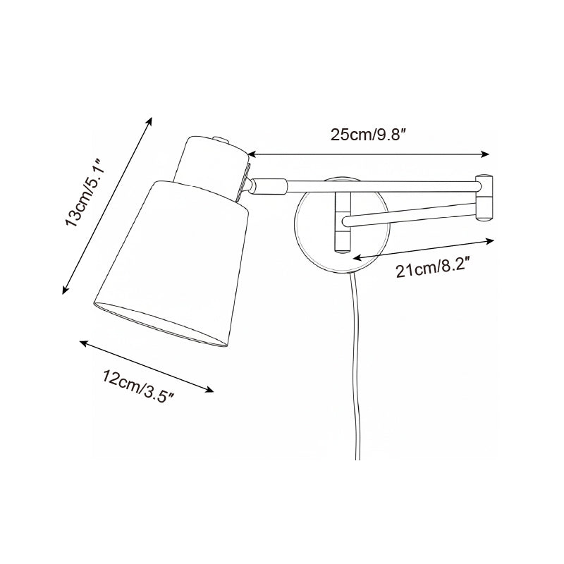 Marceline Adjustable Plug In Wall Lamp