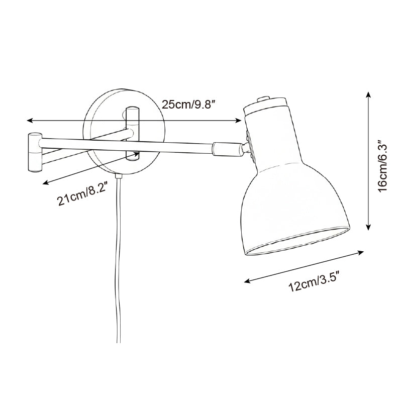 Marceline Adjustable Plug In Wall Lamp