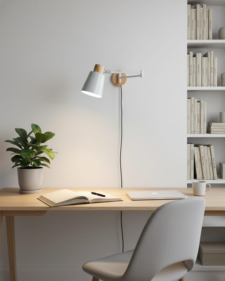 Marceline Adjustable Plug In Wall Lamp