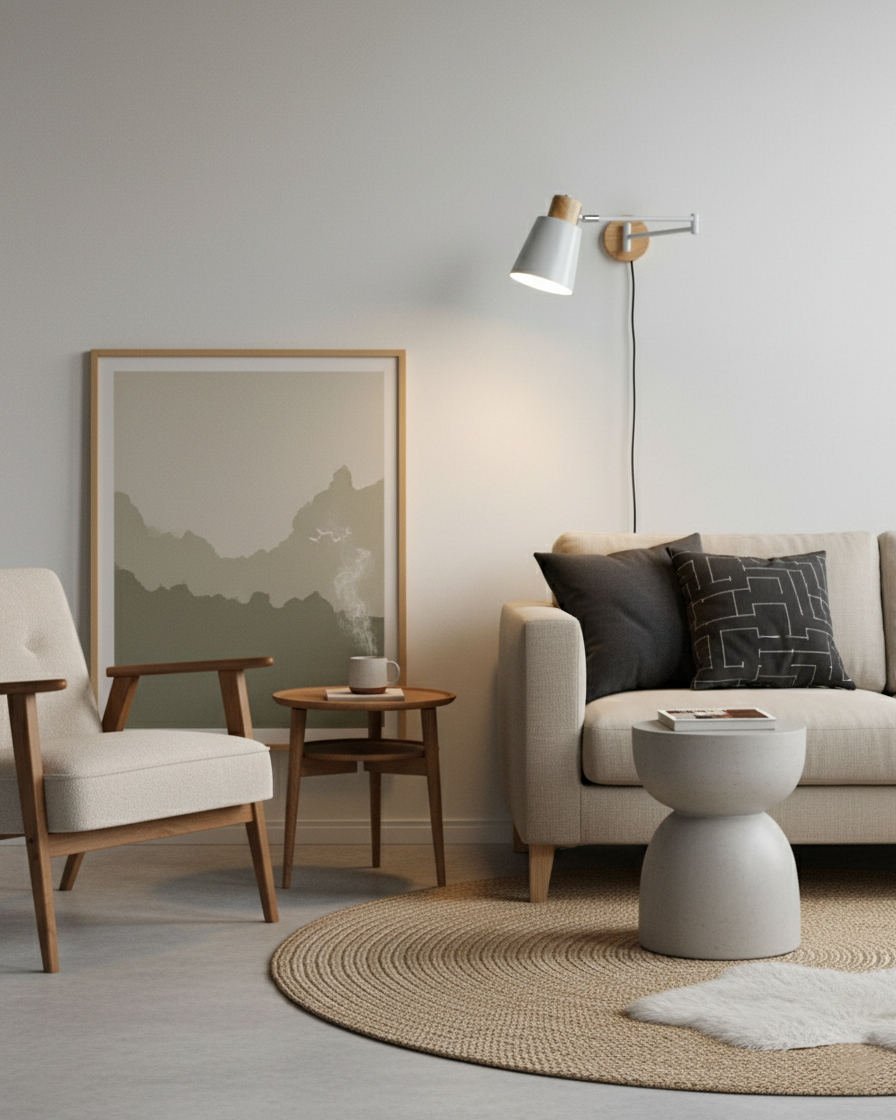Marceline Adjustable Plug In Wall Lamp