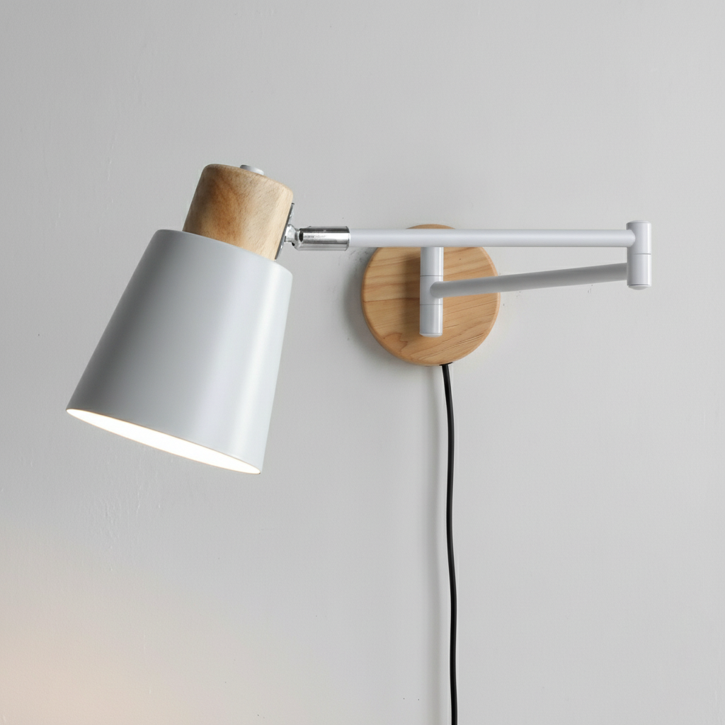 Marceline Adjustable Plug In Wall Lamp