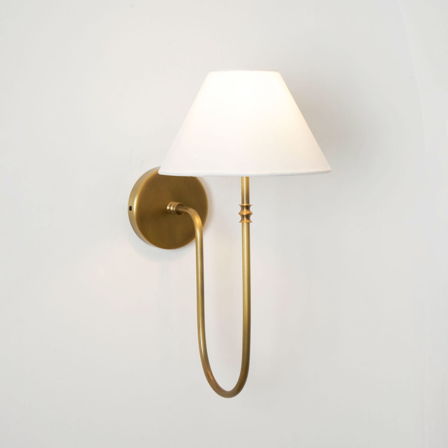 Devenq Vintage Industrial Fabric Wall Light-Neutral Decor