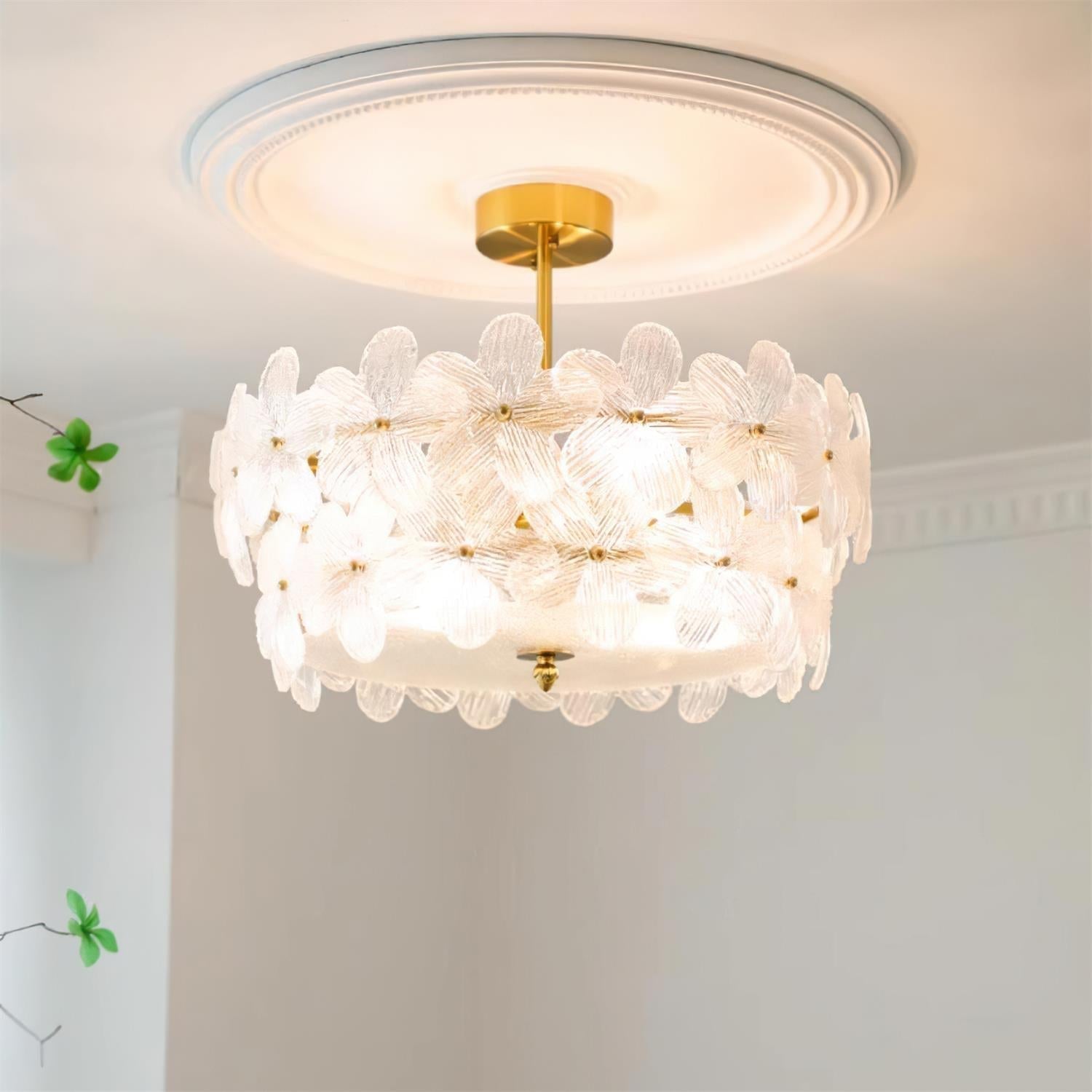 Fionel Glass Semi-Flush Mount Light