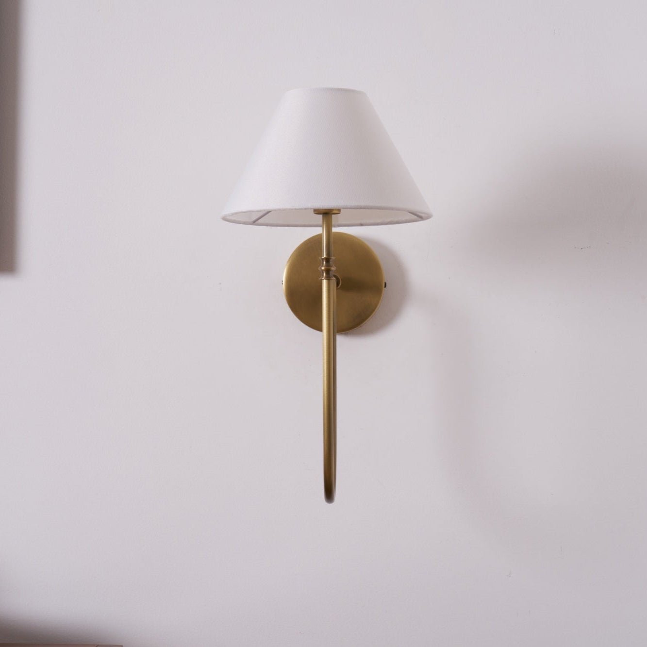Devenq Vintage Industrial Fabric Wall Light-Neutral Decor