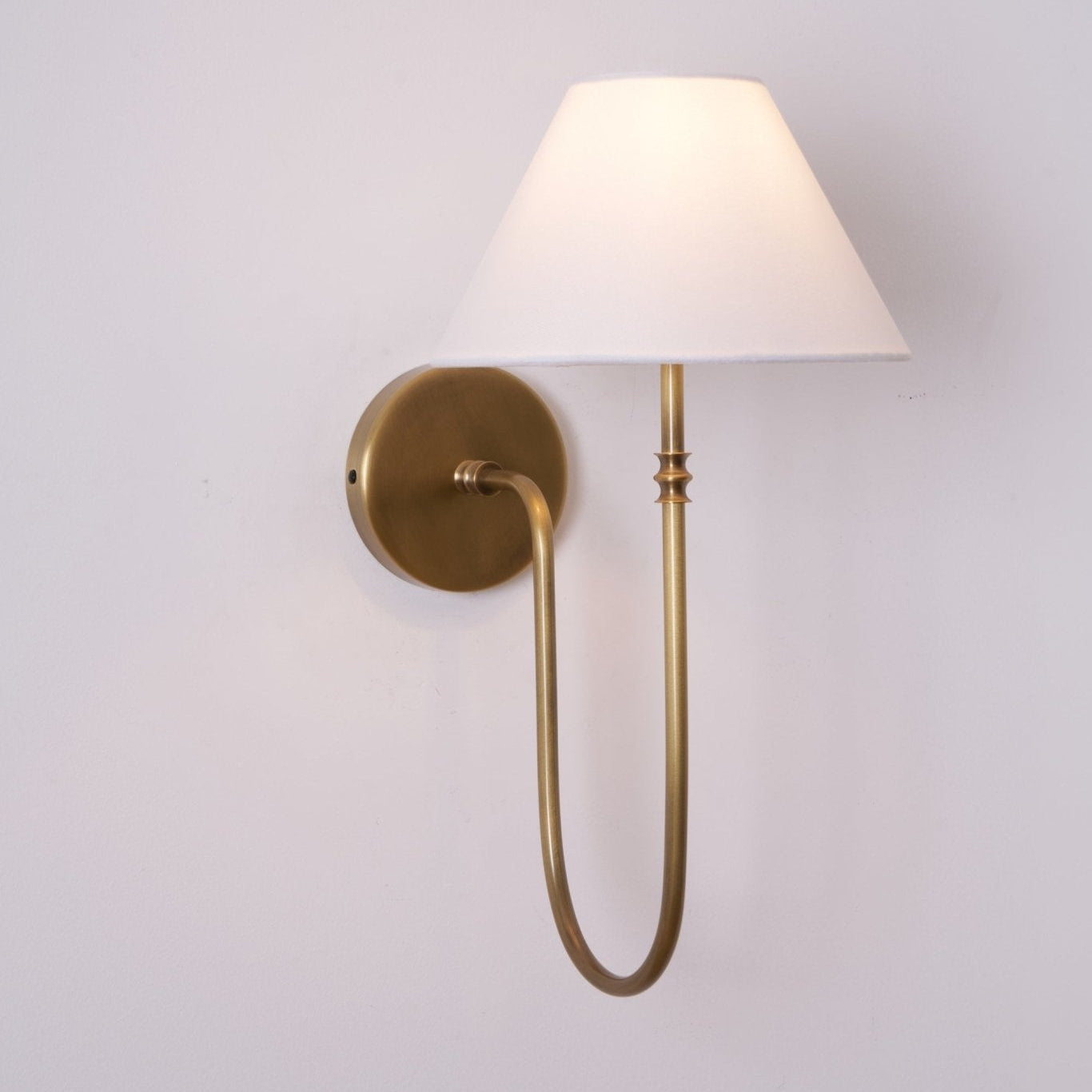 Devenq Vintage Industrial Fabric Wall Light-Neutral Decor